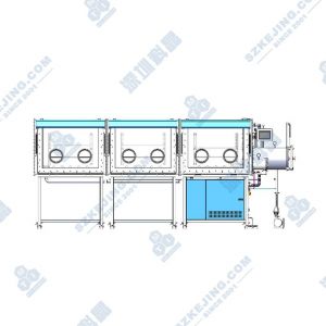 前開門式三節單面三工位手套箱（一體式）