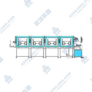 前開門式四節單面四工位手套箱（一體式）